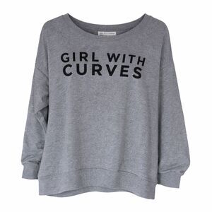 GIRL WITH CURVES X LANE BRYANT CASUAL EVERYDAY WEAR GRAPHIC SWEATSHIRT SZ.18/20